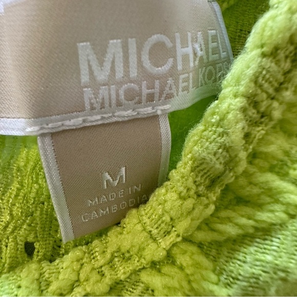 MICHAEL Michael Kors Green Blouse with Textured Fabric - Picture 3 of 3